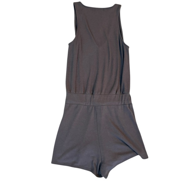 Lovers + Friends Soft Romper Size Small – Gray Strapless Lounge One-Piece - Picture 3 of 4